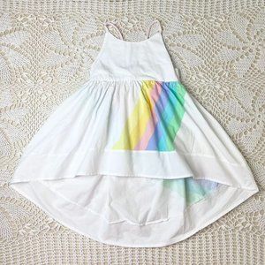 Girls 3t Pastel Rainbow Hi-Lo Hem Summer Sun Dress